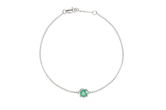 Emerald May Birthstone Bracelet
