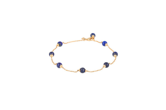Bead Lapis Lazuli Bracelet