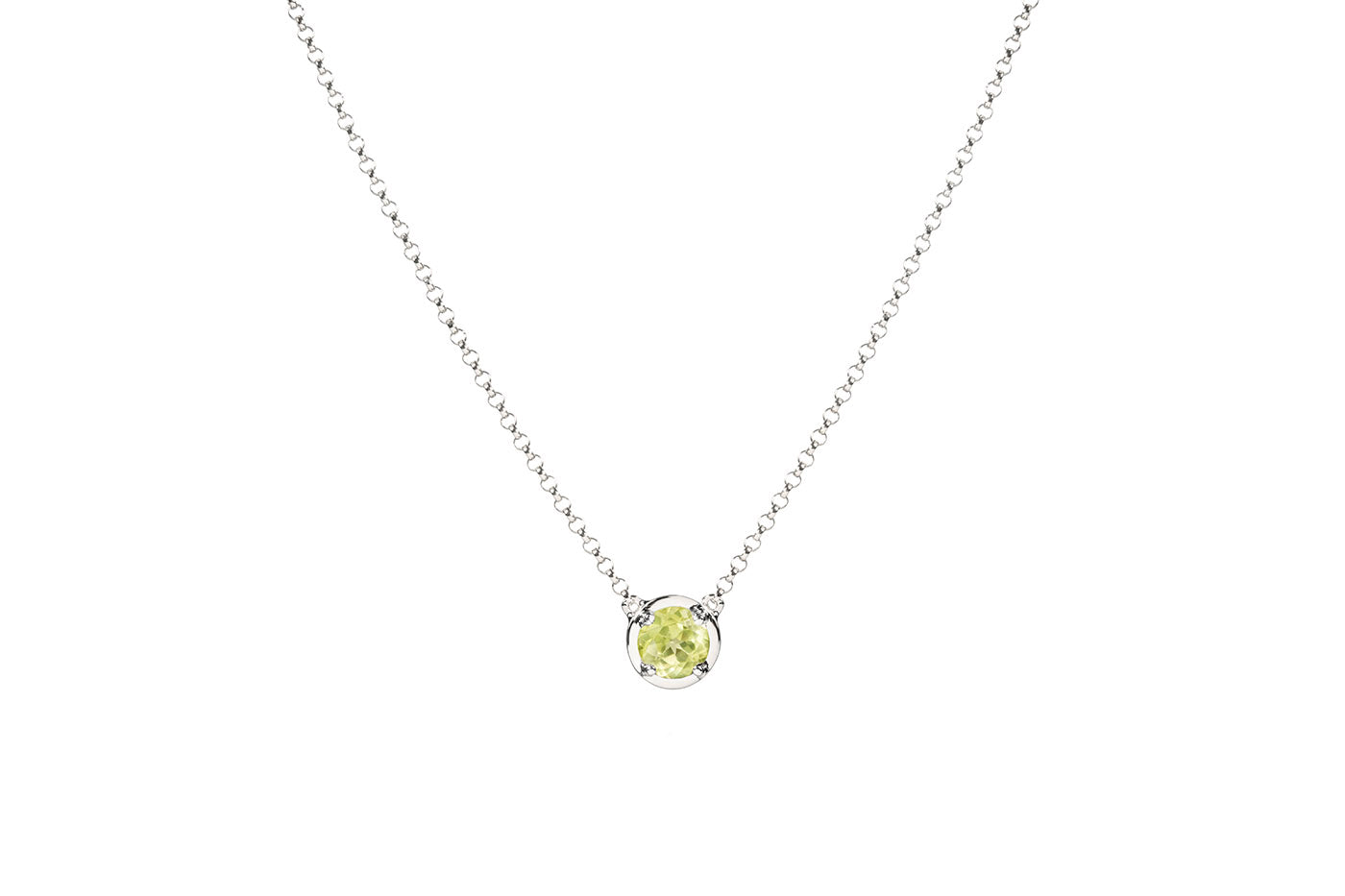 Peridot August Birthstone Necklace
