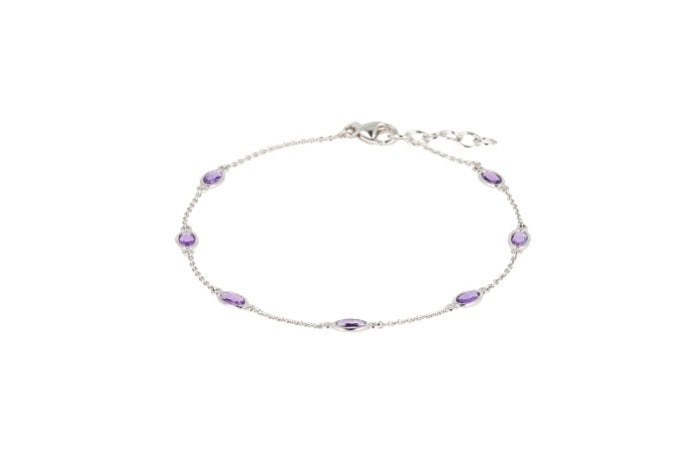 Amethyst flat Bracelet